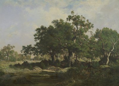 A Clearing in the Forest of Fontainebleau by Ernest Guillemer